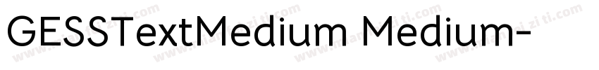 GESSTextMedium Medium字体转换